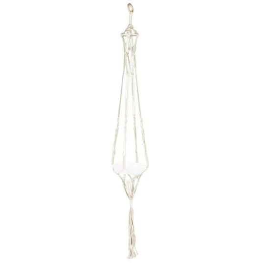 Hello Honey® 57" Natural Cotton Macrame Plant Hanger
